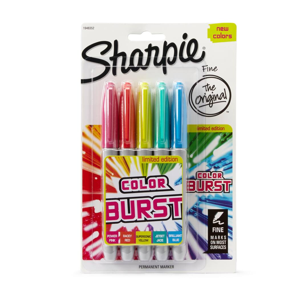 Sharpie Fine Point Color Burst Permanent Markers